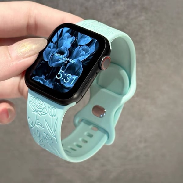Klockarmband för Apple Watch iWatch 42/44/45/49mm Mintgrön