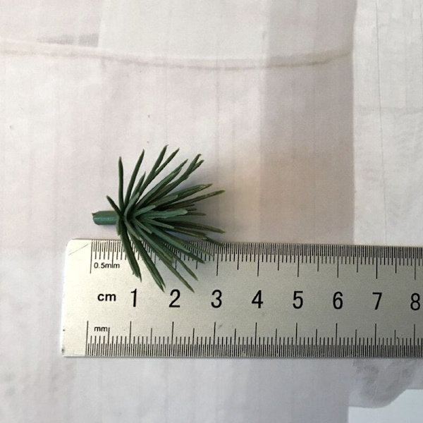 10 stk. fyrgrene kunstig falsk plante kunstig blomstergren julefest dekoration DIY tilbehør buket gaveæske geen small
