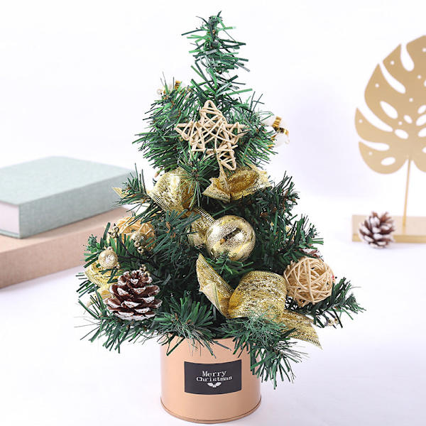 Mini Juletræ 30cm Bordplade Simulation Plante Juledekorationer 2# red 30cm