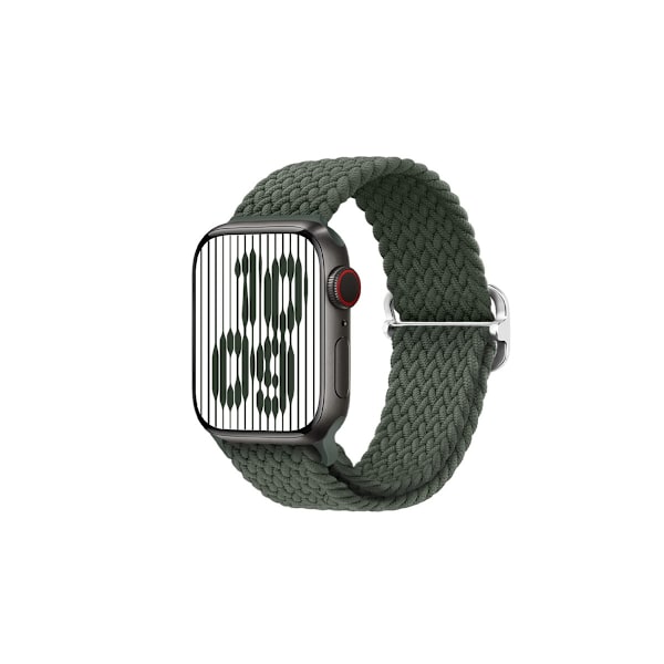 Kellon ranneke Apple Watch iWatch 42/44/45/49MM armeijanvihreä