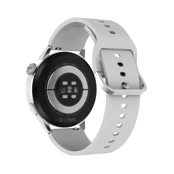 DT4 Smart Watch Bluetooth Calling Trådlös Laddare NFC Weather Smart Armband Watch Silver Steel
