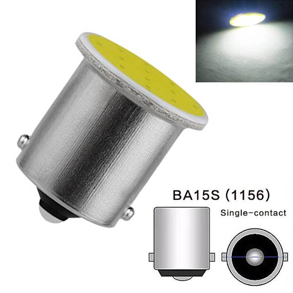 10 st Bil LED-lampor 1156 BA15S COB*12SMD Lastbil DRL Varselljus 1157 BAY15D Bromsstopp Signal Glödlampor 24V Tillbehör T10 1157 BAY15D 10pcs