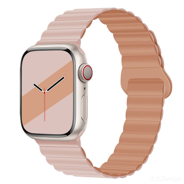 Klockarmband för Apple Watch iWatch Oxford rosa/rosgrå 38/40/41mm
