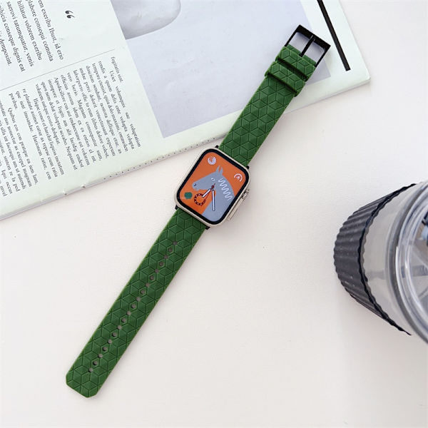 Klockarmband för Apple Watch iWatch S10 46MM Skogsgrön