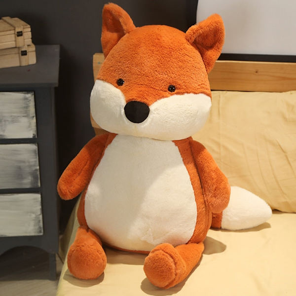 35-90cm Mjuk Fluffig Räv Plyschleksak Söt Tecknad Djur Räv Gosedjur Flickor Älskare Alla Hjärtans Dag Present Kawaii Soffdekor Kuddar 50CM
