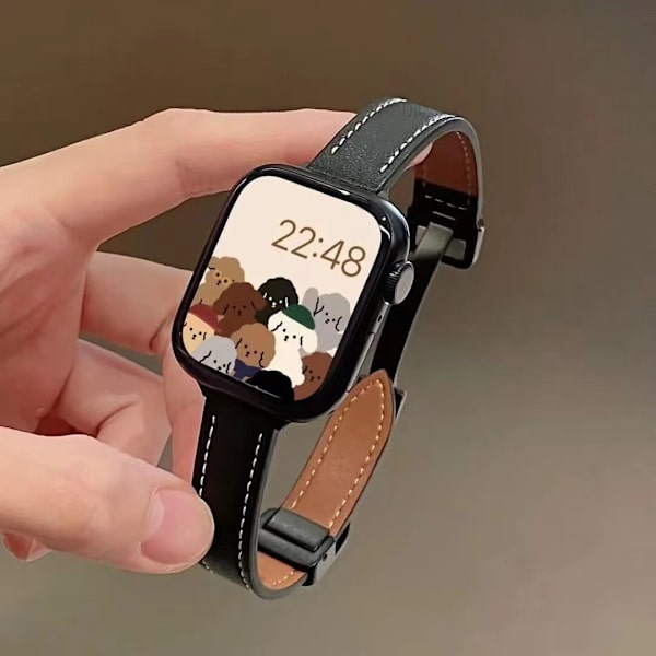 Kellon ranneke Apple Watch iWatch 38/40/41mm 089 musta