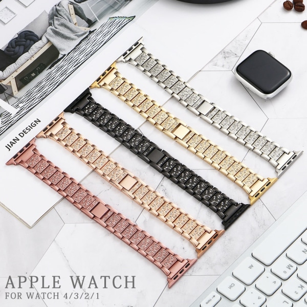 Band + case metallrem för Apple Watch Series 6-rem 40 mm 44 mm diamantring 38 mm 42 mm armband i rostfritt stål iwatch 6SE431 Band plus Case 2 38MM For 3 2 1