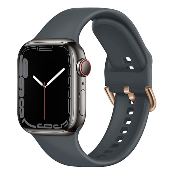 Kellon ranneke Apple Watch iWatch 38/40/41/S10 42MM tummanharmaa