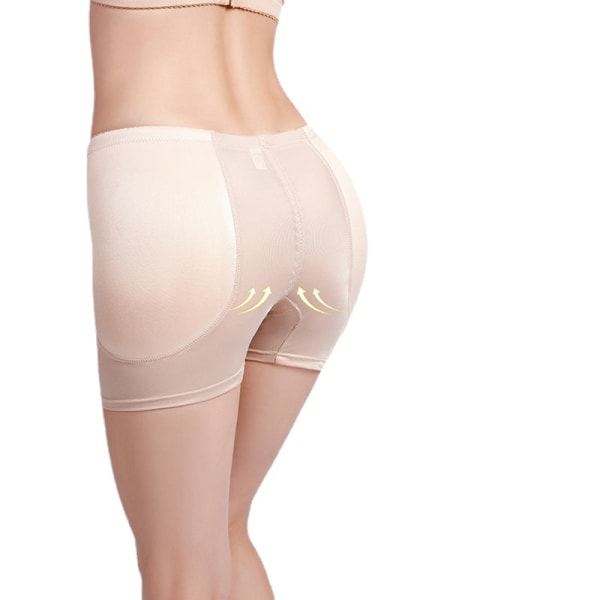 Base Beauty Fake Butt Butt-Lift Underkläder Fixed Sponge Body Shaping Byxor Apricot XXL