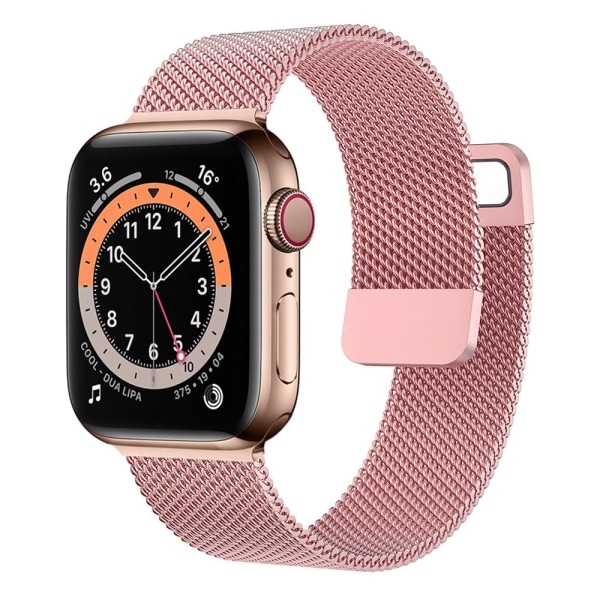 Rem För Apple Watch Band 44mm 40mm 38mm 42mm 44 mm Tillbehör Magnetisk loop Metall smartwatch armband iWatch serie 3 4 5 6 se pink gold 42mm or 44mm