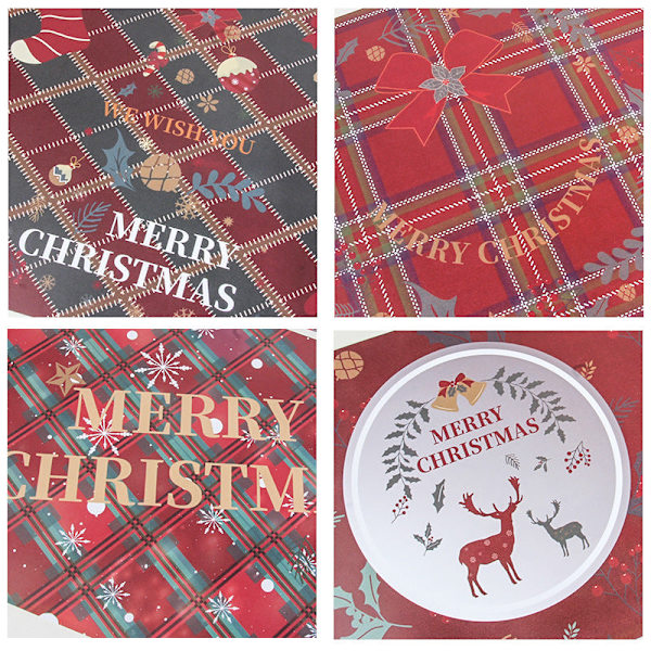 Juledekoration Kreativ Jul PVC Tryk Bordmåtte Kopmåtte Hver 6 Pakke 12 stk Christmas snowflake