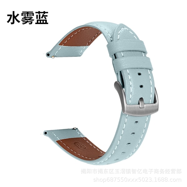 Kellon ranneke Apple Watch iWatchille, soveltuva liitäntä 38-40-41mm V3 mikrokuitu vesihöyrynsininen * hopeinen solki
