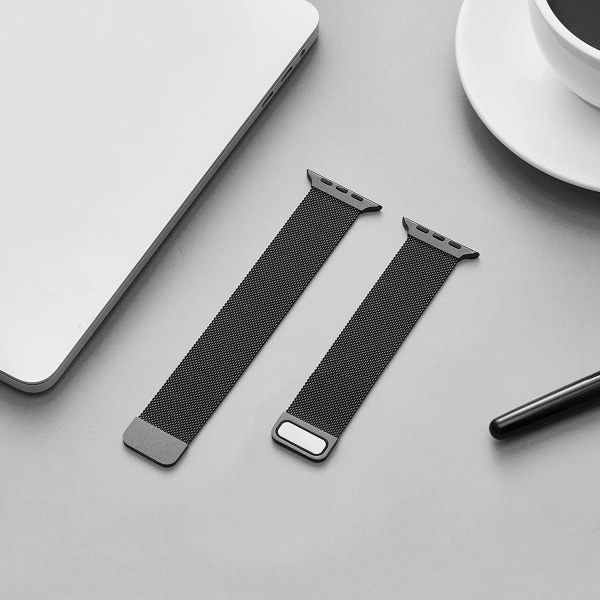 Armband för Apple Watch 44mm 40mm 38mm 42mm 44 mm Tillbehör Magnetisk Loop Metall Smartwatch Armband iWatch Serie 3 4 5 6 se rainbow 38mm or 40 mm