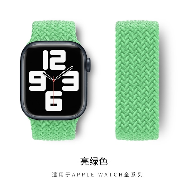 Klockarmband för Apple Watch iWatch 38/40/41mm L 155mm Ljusgrön färg