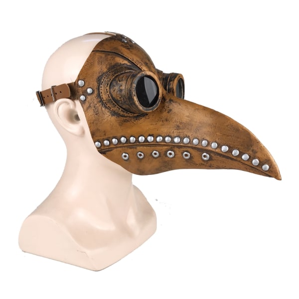 Rolig Latex Steampunk Plague Doctor Fågelmask Cosplay Long Nose Halloween Maskerad Dräkt rekvisita 648 bb