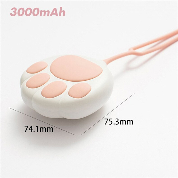 Mini Söt Handvärmare Vintervärmare Handvärmare Uppladdningsbar USB Power Bank Laddning Bärbar Praktisk Värmande Calentador för Flickor CatPow3000mah