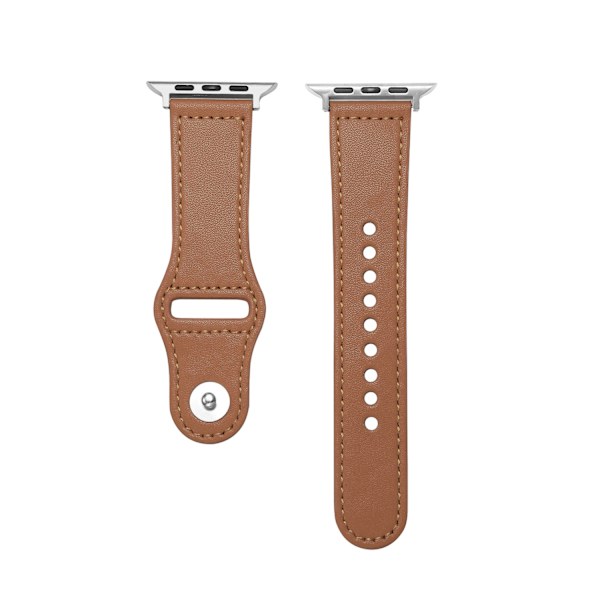 Klockarmband för Apple Watch iWatch 38/40/41 standardanslutning mörkbrun