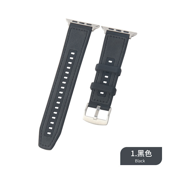 Klockarmband för Apple Watch iWatch 38/40/41/42MM Svart