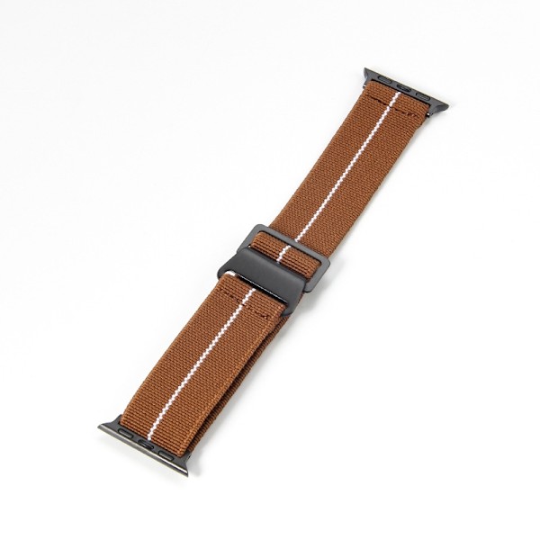 Urrem til Apple Watch iWatch, konnektorstørrelse 42/44 mm med værktøj, brun og hvid-sort spænde