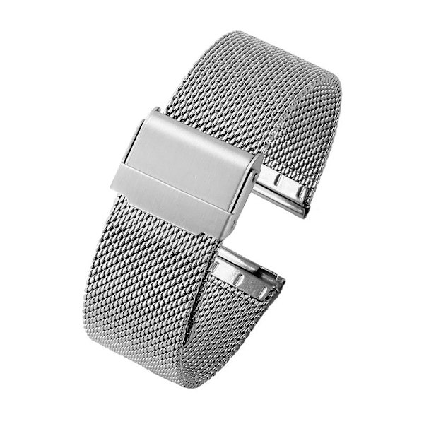 Kellon ranneke Apple Watch iWatchille 38/40/41mm hopea 06 linja tuplalukko