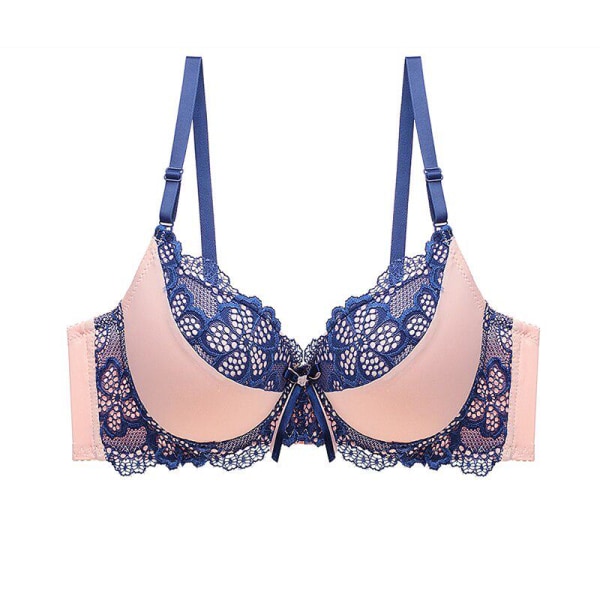 ABC Cup Kvinnor BH Sexig Kvinna BH Underkläder Soutien Gorge Kvinnlig Bralette Push Up Spetsunderkläder Lavender 90E