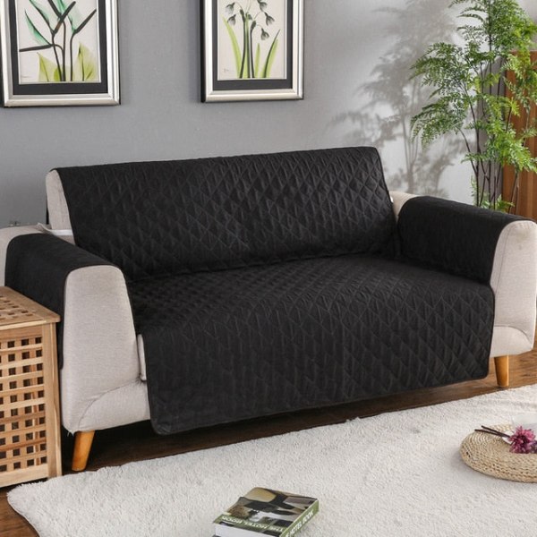 Tikattu kulutusta kestävä sohvanpäällinen koirille, lemmikeille ja lapsille, liukumaton sohvansuoja nojatuolille, huonekalusuoja 1/2/3 istuttava Red One Seater 55x196cm