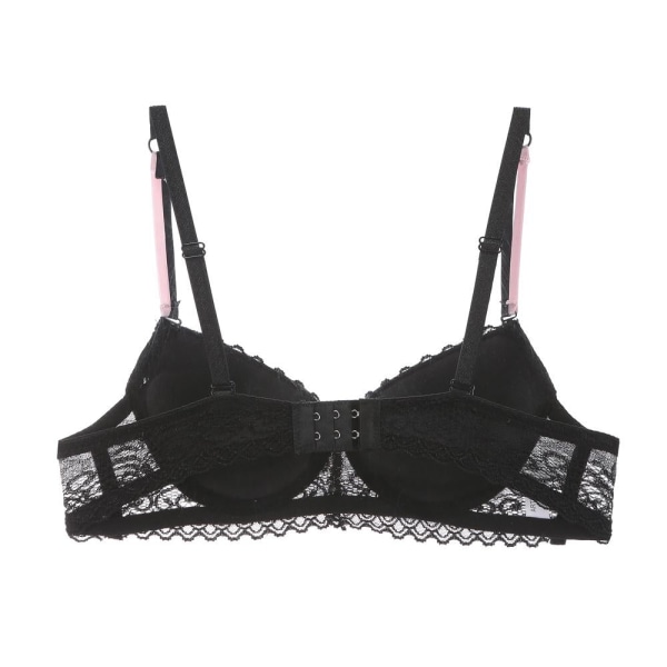 Sexet Push Up BH Plus Size Cup Dame BH Brystholder Plunge Undertøj BH'er Til Kvinder Undertøj Black 34C