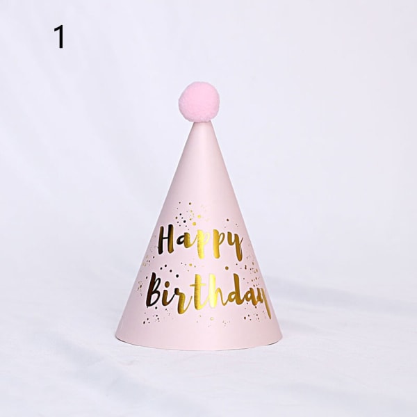 Børnefødselsdagshat Guld Paillet Fødselsdagshuer Prins Prinsesse Krone Fødselsdagsfest Dekoration Søde Kaninhatte Baby Shower Gaver Style  13