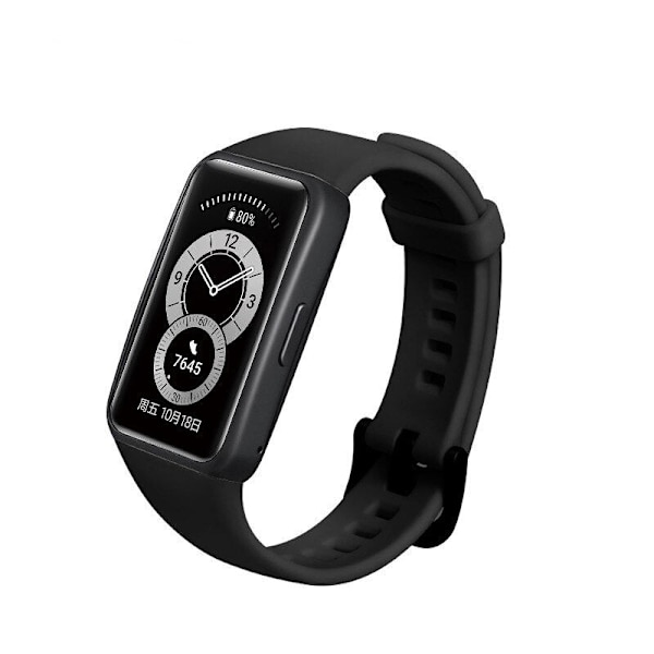 Laforuta Honor Band 6 Rem Silikone Urrem Til Huawei Honor Band 6 Kvinder Mænd Armbånd Fitness Loop Smartwatch Håndledsrem Green for Honor band 6