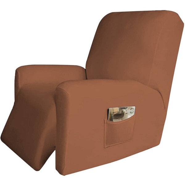 4 stk. Recliner Sofabetræk til Stue Elastisk Lænestolsbetræk Beskyttelse Lazy Boy Relax Lænestolsbetræk Dark grey