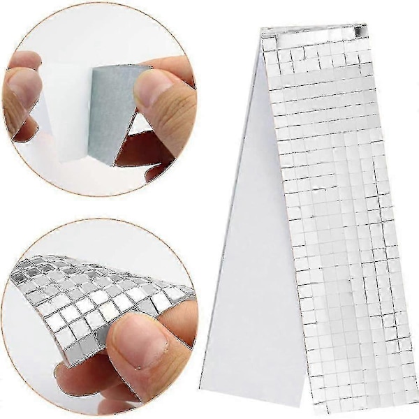 Rull Selvklebende Ekte Glass Håndverk Mini Firkant & Rund
