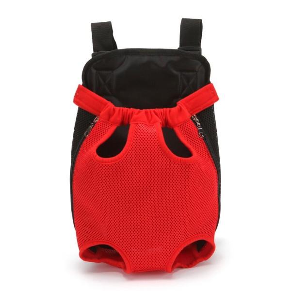 Mesh Hundetransporttaske Udendørs Rejserygsæk Åndbar Bærbar Hundetransportkasse til hunde Katte Blue L 38x23CM
