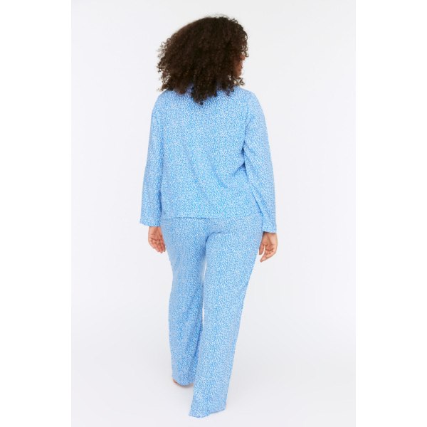 Blå Vävd Pyjamas Set TBBSS22PT0535 Blue 42