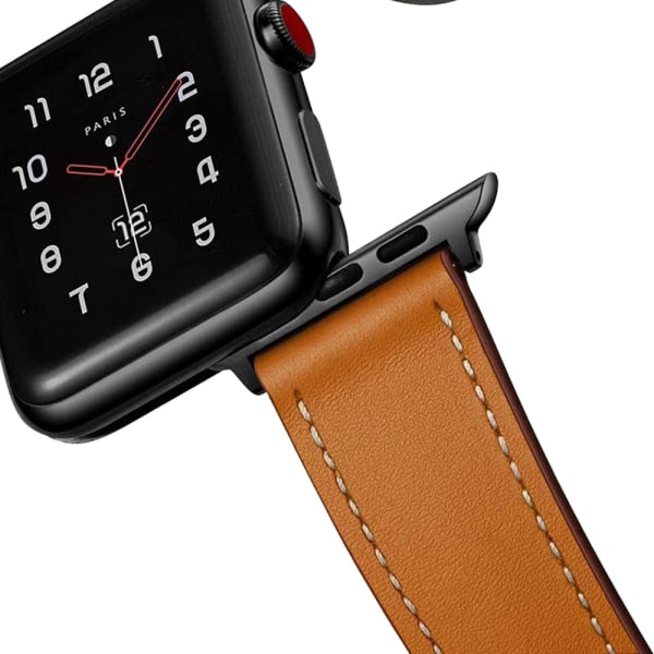 Læderrem til Apple Watch rem 44mm 40mm 42mm 38mm Smartwatch Tilbehør armbånd iWatch 3 4 5 SE 6 7 Turquoise 38mm or 40mm