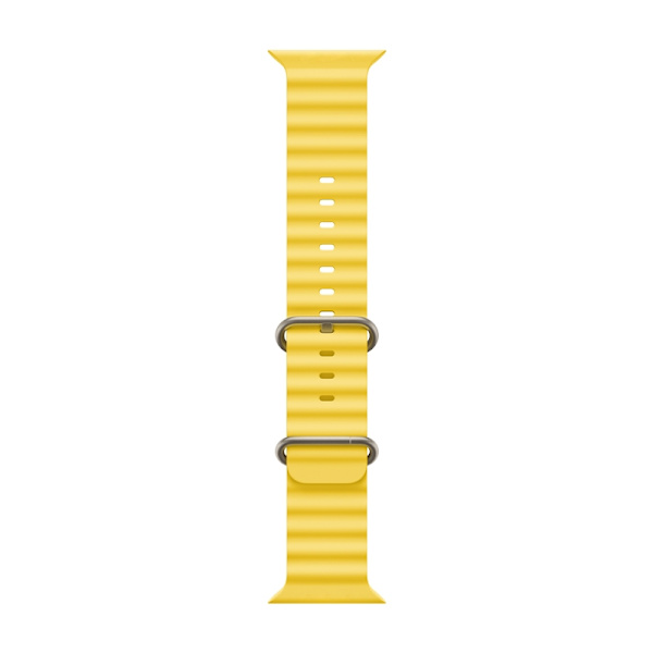 Klockarmband för Apple Watch iWatch 42/44/45/49mm lämpligt för marin silikon gul