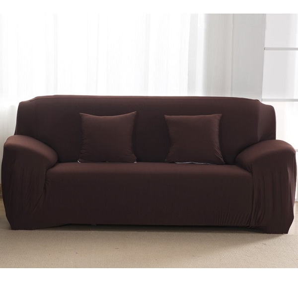 Slipcover ensfarvede sofabetræk til stue stræk slipcovers elastisk materiale sofabetræk hjørnesofabetræk dobbelt-sæde tre-sæde color 7 4-seater  235-300cm