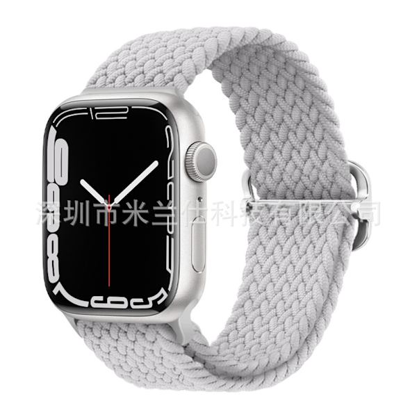 Kellon ranneke Apple Watch iWatch 38/40/41/42mm-S10 44 vaaleanharmaa