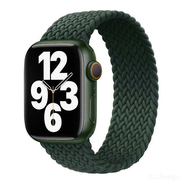 Klockarmband för Apple Watch iWatch 38/40/41mm S 135mm Grangrön