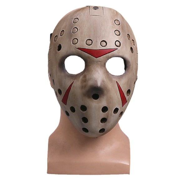 Jason Voorhees Halloween Party Murderer Cosplay Kostym Resin Mask Skrämmande masker Prop Default Title