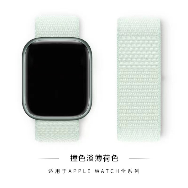 Kellon ranneke Apple Watch iWatch 38/40/41/10. sukupolvi 42MM universaali vaalea minttu