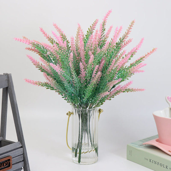 Kunstige blomster, kuldebestandig lavendel og brudeslør, 6 stiler, romantisk Valentinsdag bryllupsdekorasjon, evig blomstergave JY0030-A