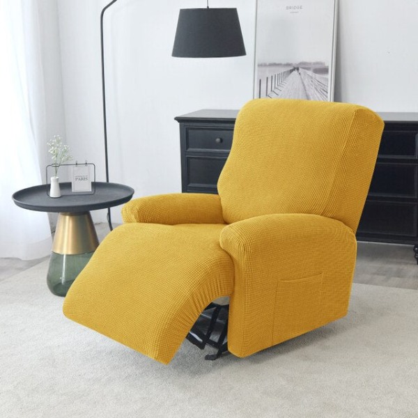 Polar Fleece Vaskbart Avtakbart Delt Lenestoltrekk Sklitrekk Hund Katt Kjæledyr Enkeltsete Sofa Lazy Boy Lenestol Sofatrekk A2 Recliner Cover