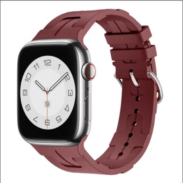 Urrem til Apple Watch iWatch 42-49mm sort æske vinrød