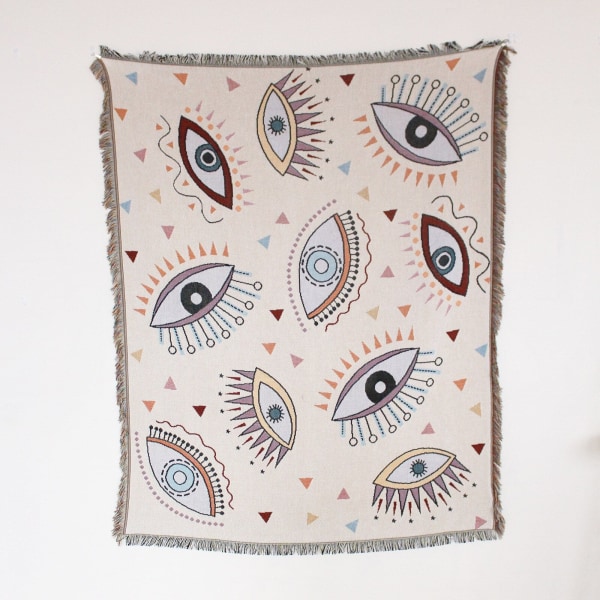 Afslappede Tæpper Tæppe Dekoration Sol Tæppe Tæppe Sofa Fritid Tæppe Enkelt Tapestry Sofa Tæppe Kastetæpper XT07-12 130X150CM