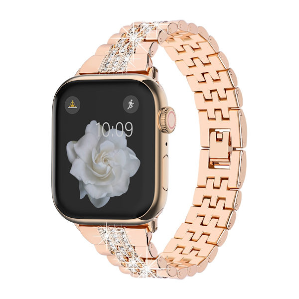 Klockarmband för Apple Watch iWatch 42/44/45/49mm Roséguld