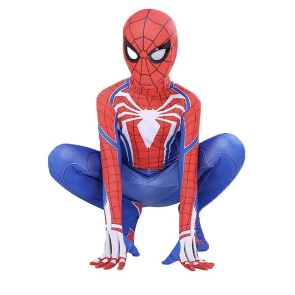 Spiderman Miles Morales Cosplay Kostym Zentai Bodysuit Anime Superhjälte Kostym Jumpsuit för barn Spandex Halloween Cosplay Style 8 190