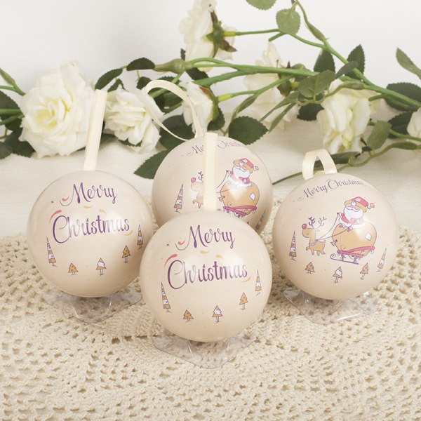Juledekorasjon Anheng Poke Ball Julegodteriboks Kreativt Anheng Jernkule Juleprodukt Anheng Santa Elk 6.8cm