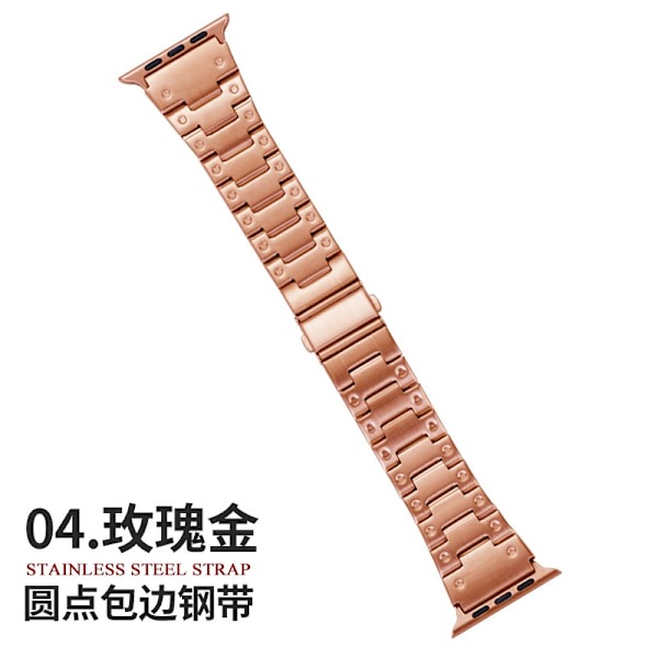 Klockarmband för Apple Watch iWatch för 38-40-41mm 04 roséguld