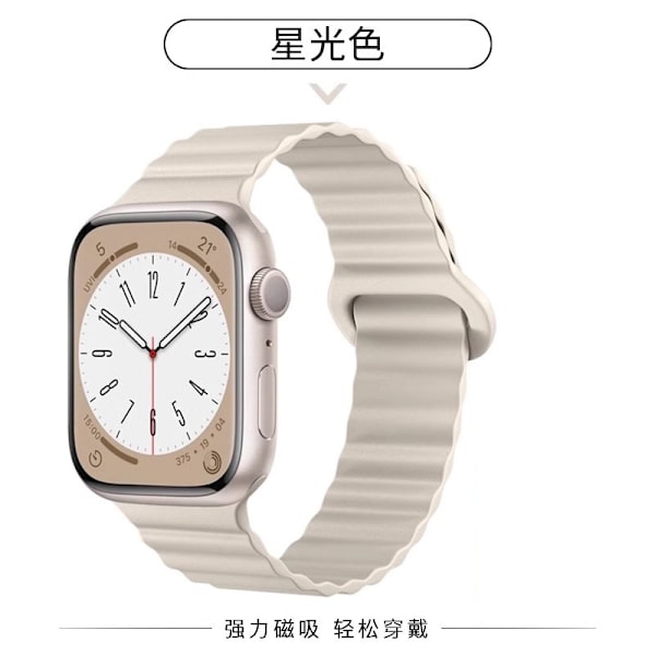 Kellon ranneke Apple Watch iWatchille Soveltuu: S6/5/4/SE 40mm Tähtivalo väri