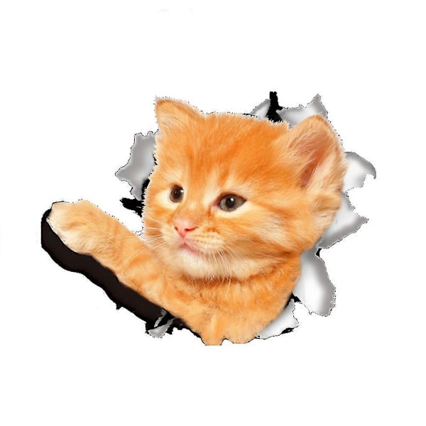 Sødt Kat Hunde Mønster Toiletlåg Cover Decal Vægkunst Klistermærke Badeværelse Hjemmeindretning G G
